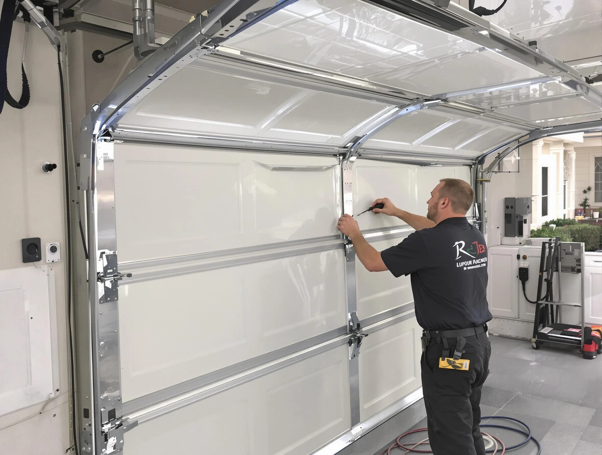 Mableton Garage Door Repair professional performing panel repair in Mableton