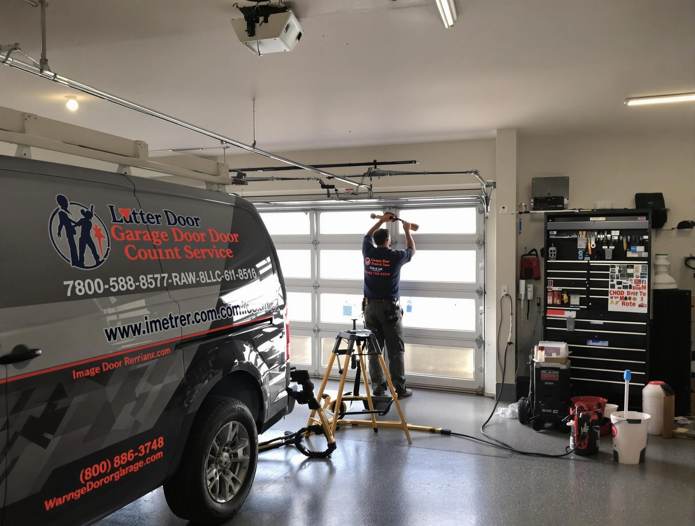 Mableton Garage Door Repair rapid response team performing same-day repair in Mableton